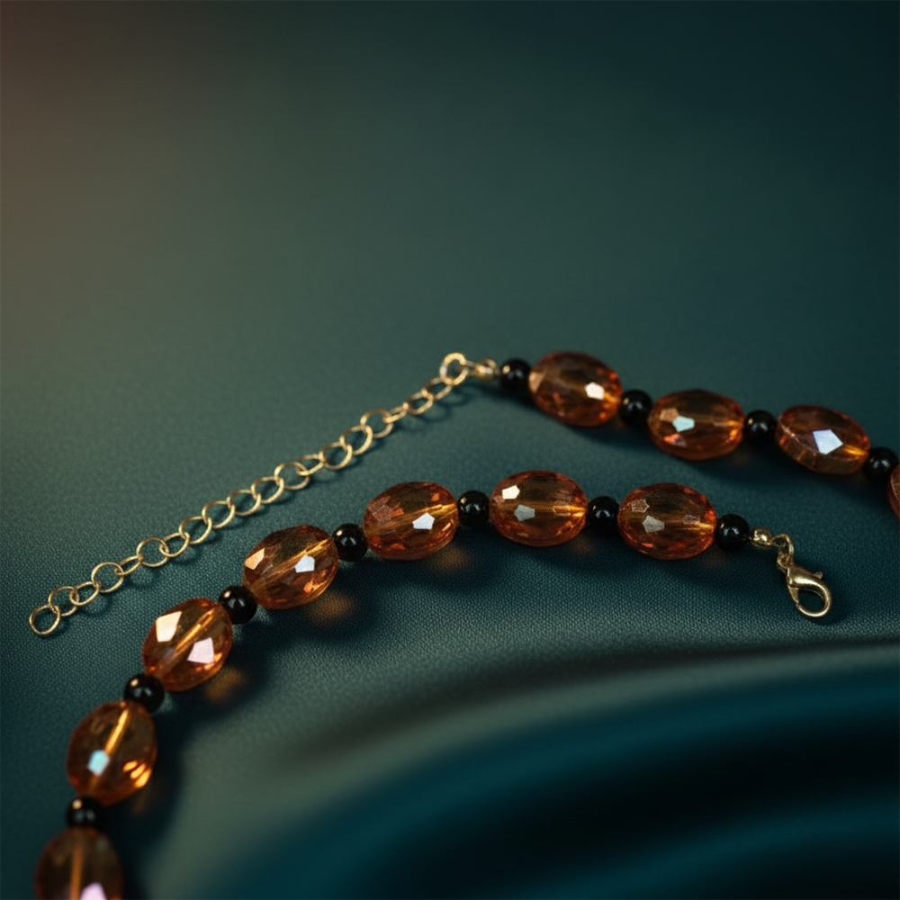 Amber Fox Necklace Set