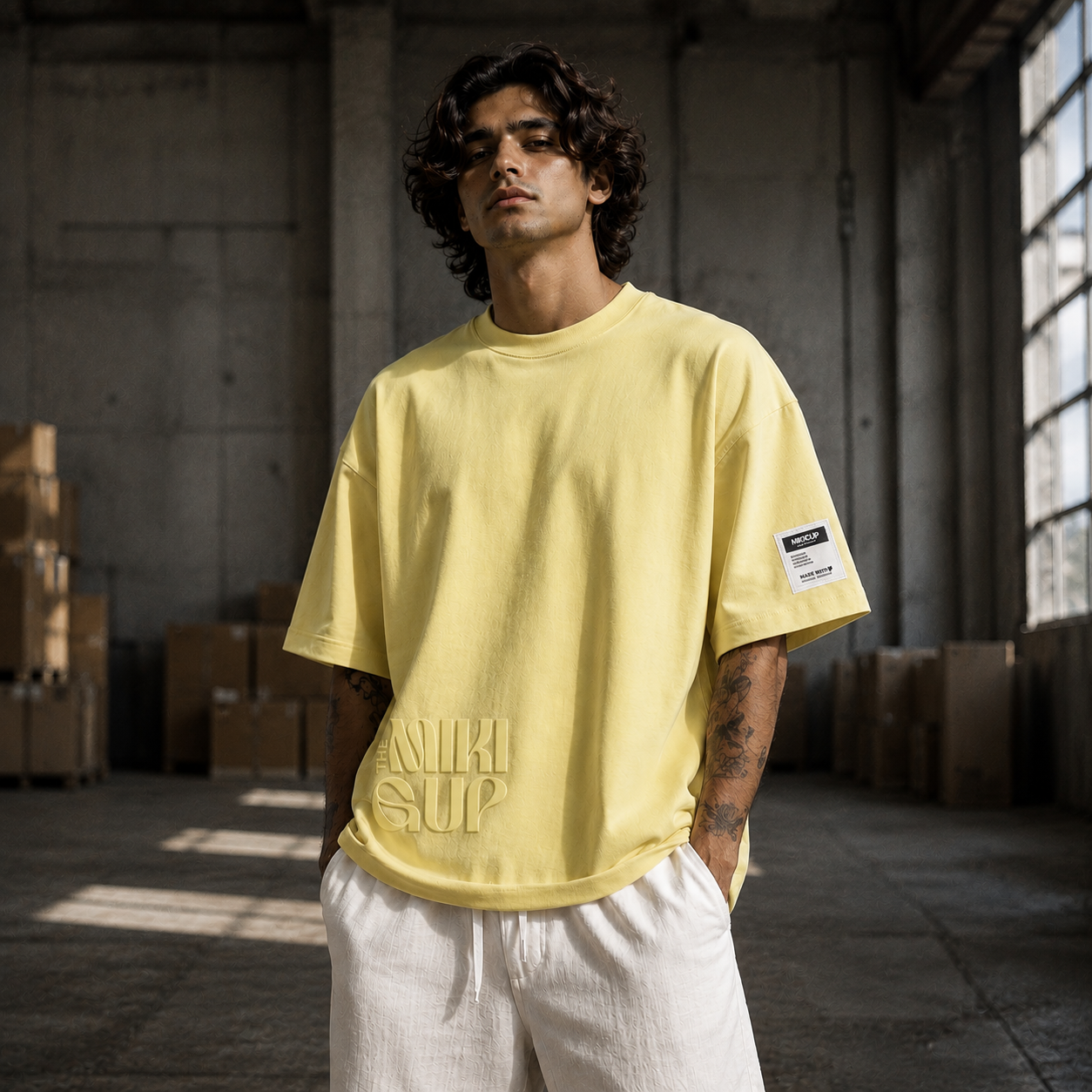 Oversized Tee – Lime Yellow