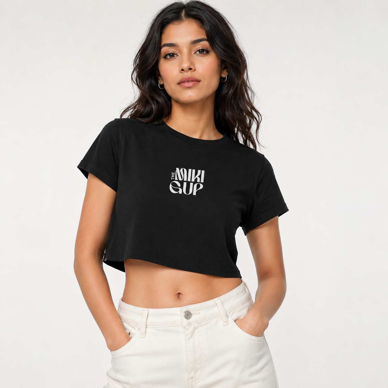 Crop Top – Black | White