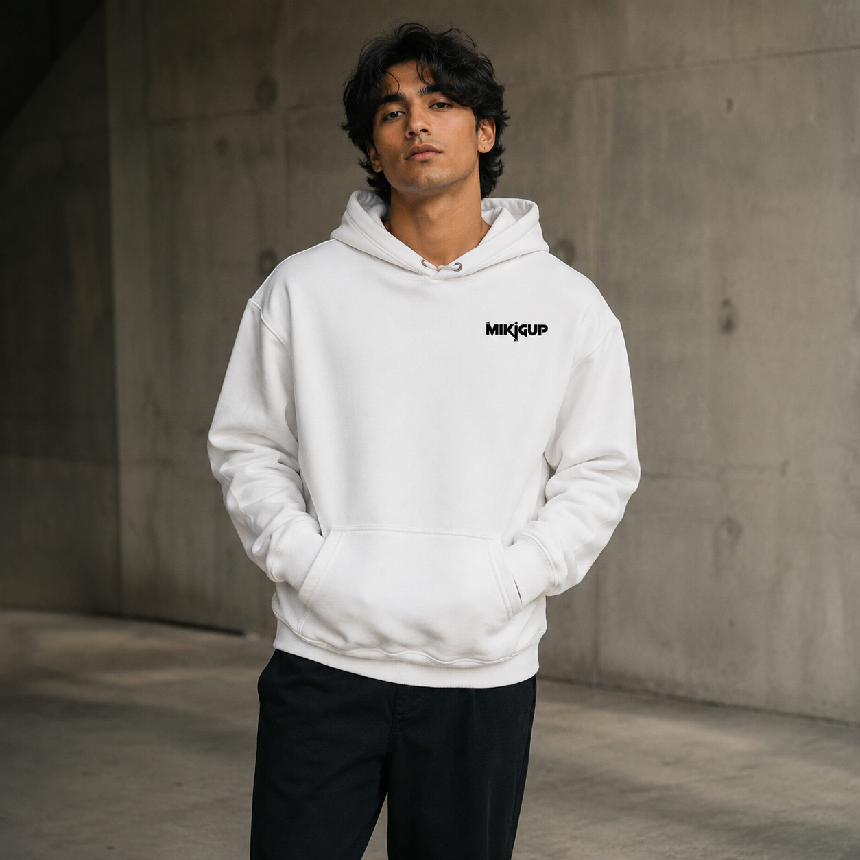 White Oversized Hoodie