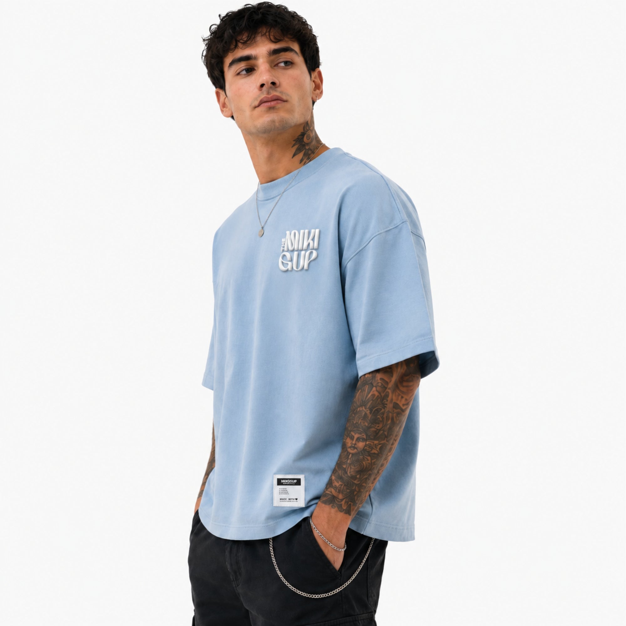 Oversized T-Shirt – Light Blue