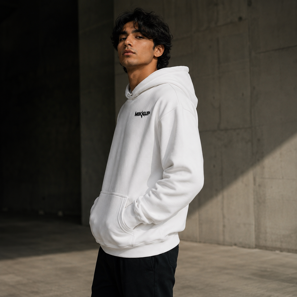 White Oversized Hoodie