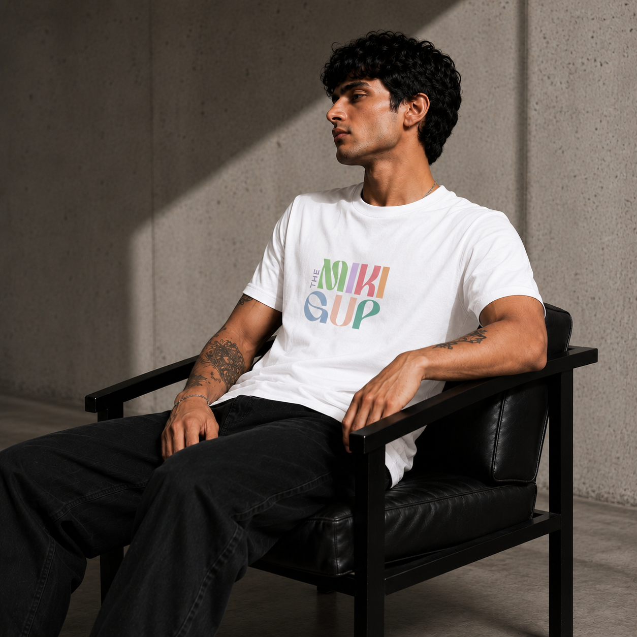 MIKIGUP Graphic Tee – White
