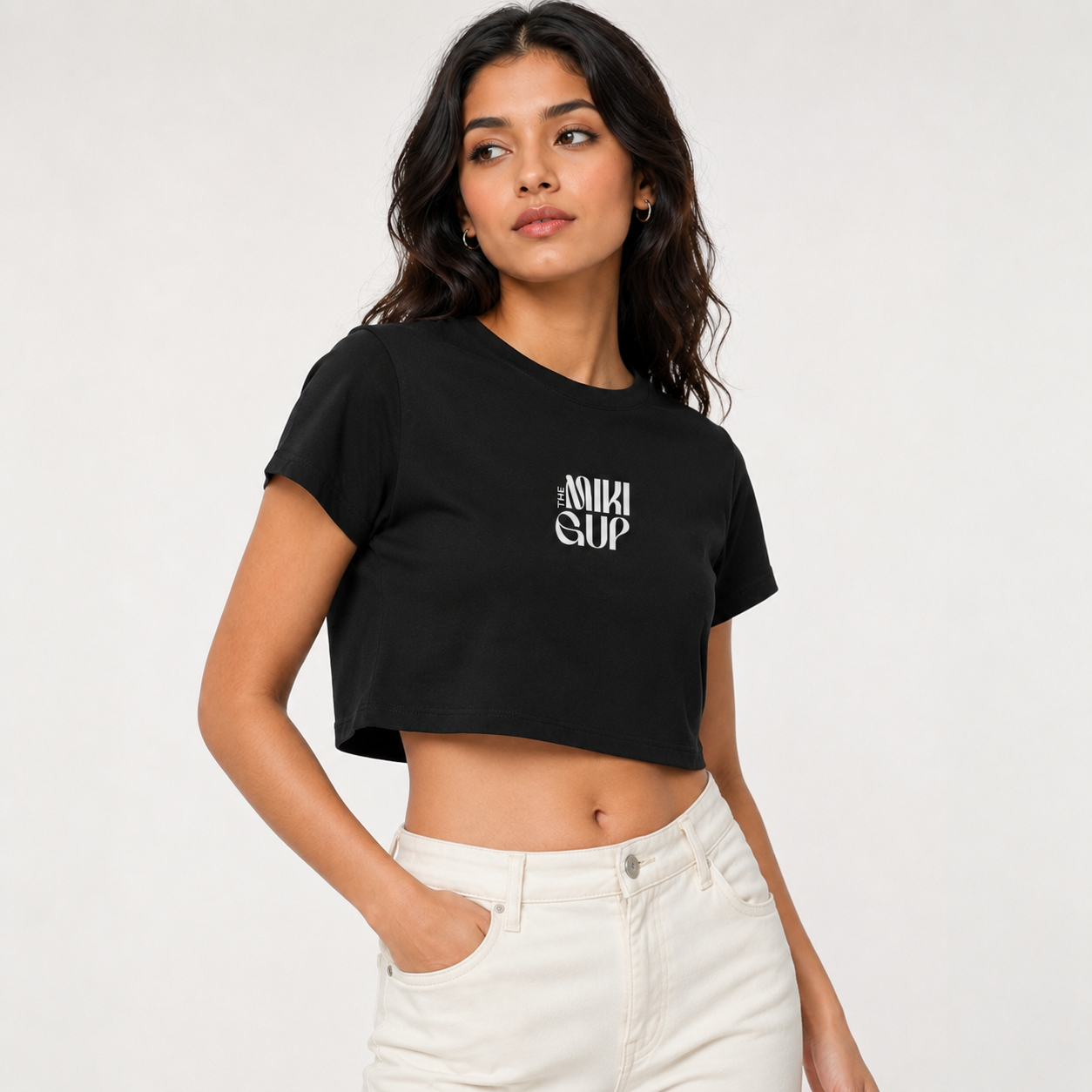 Crop Top – Black | White