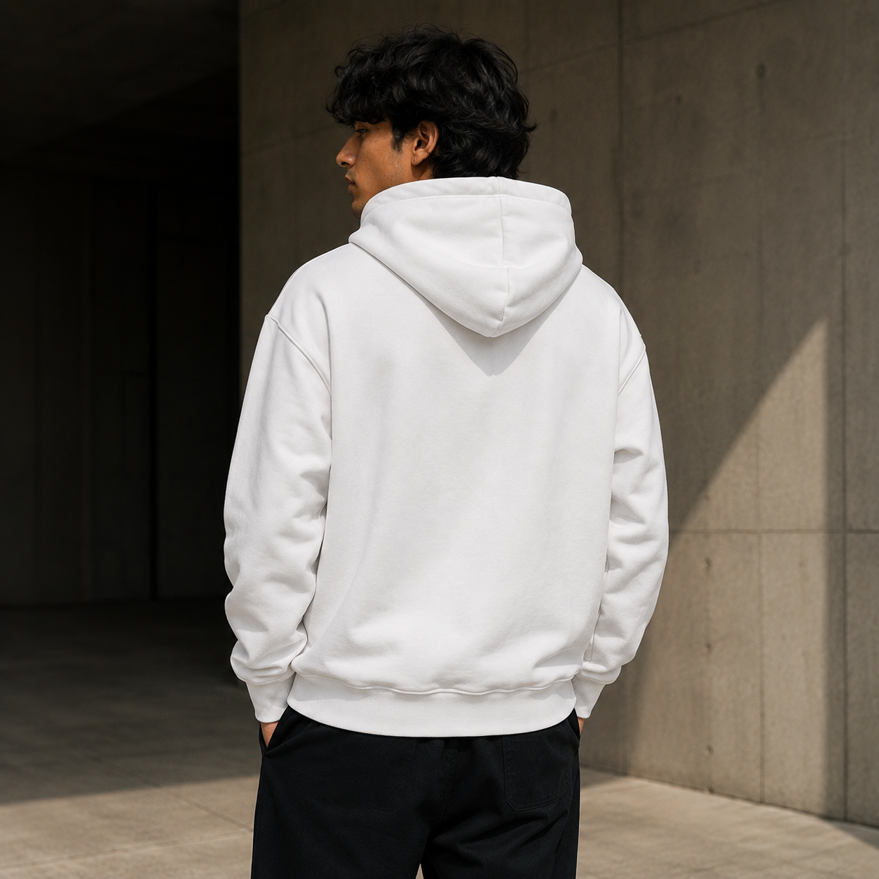 White Oversized Hoodie