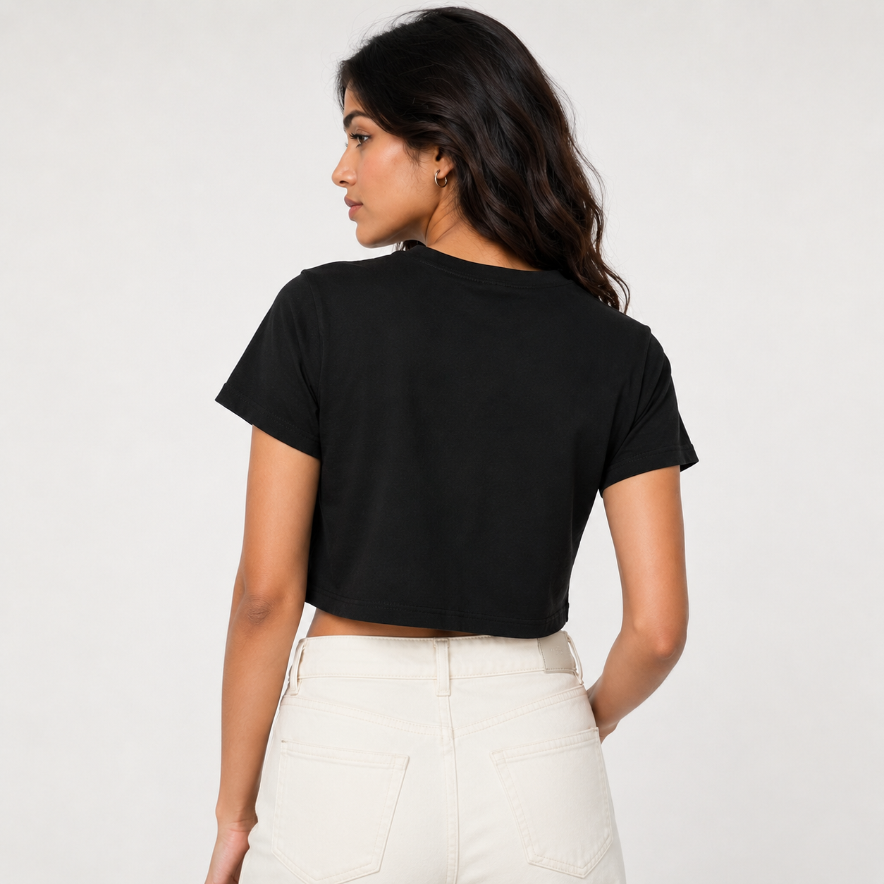 Crop Top – Black | White