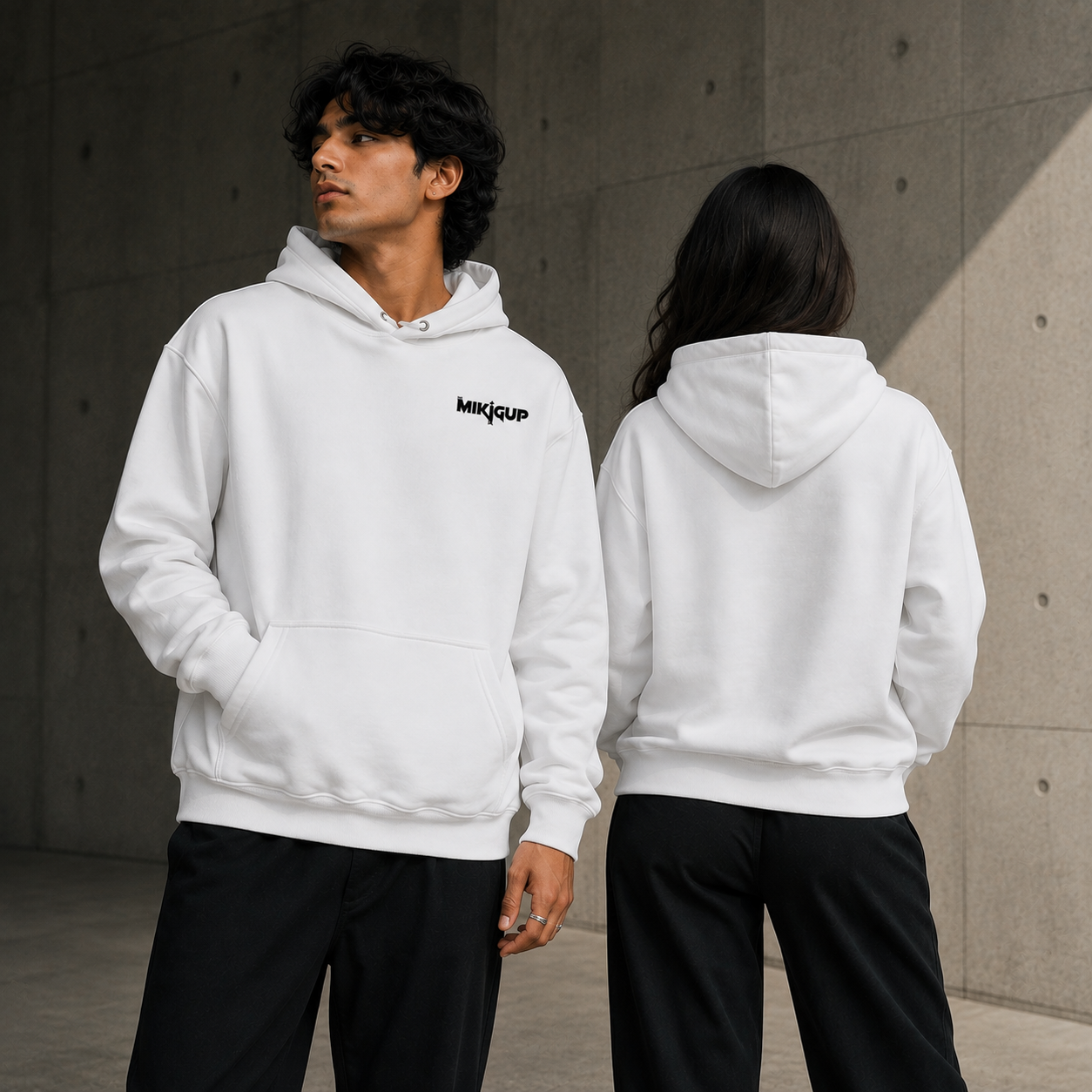 White Oversized Hoodie