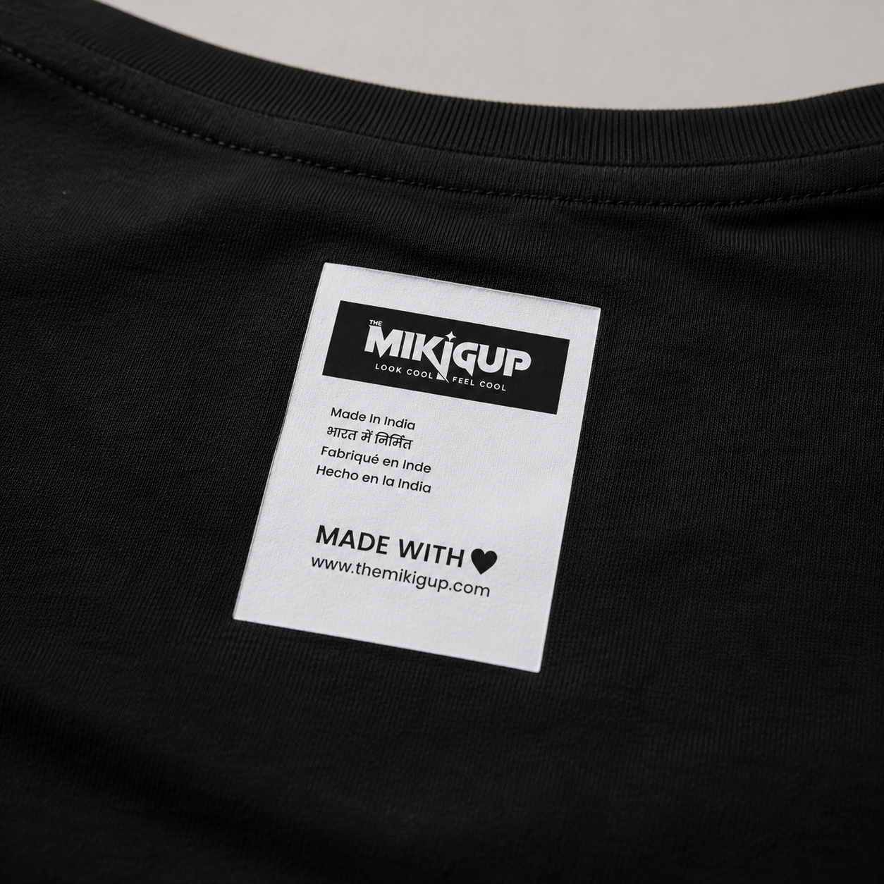MIKIGUP Graphic Tee – Black