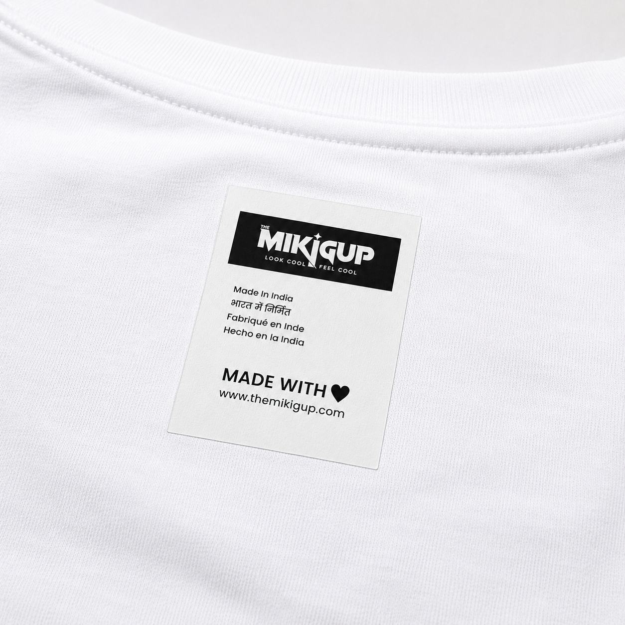 MIKIGUP Graphic Tee – White