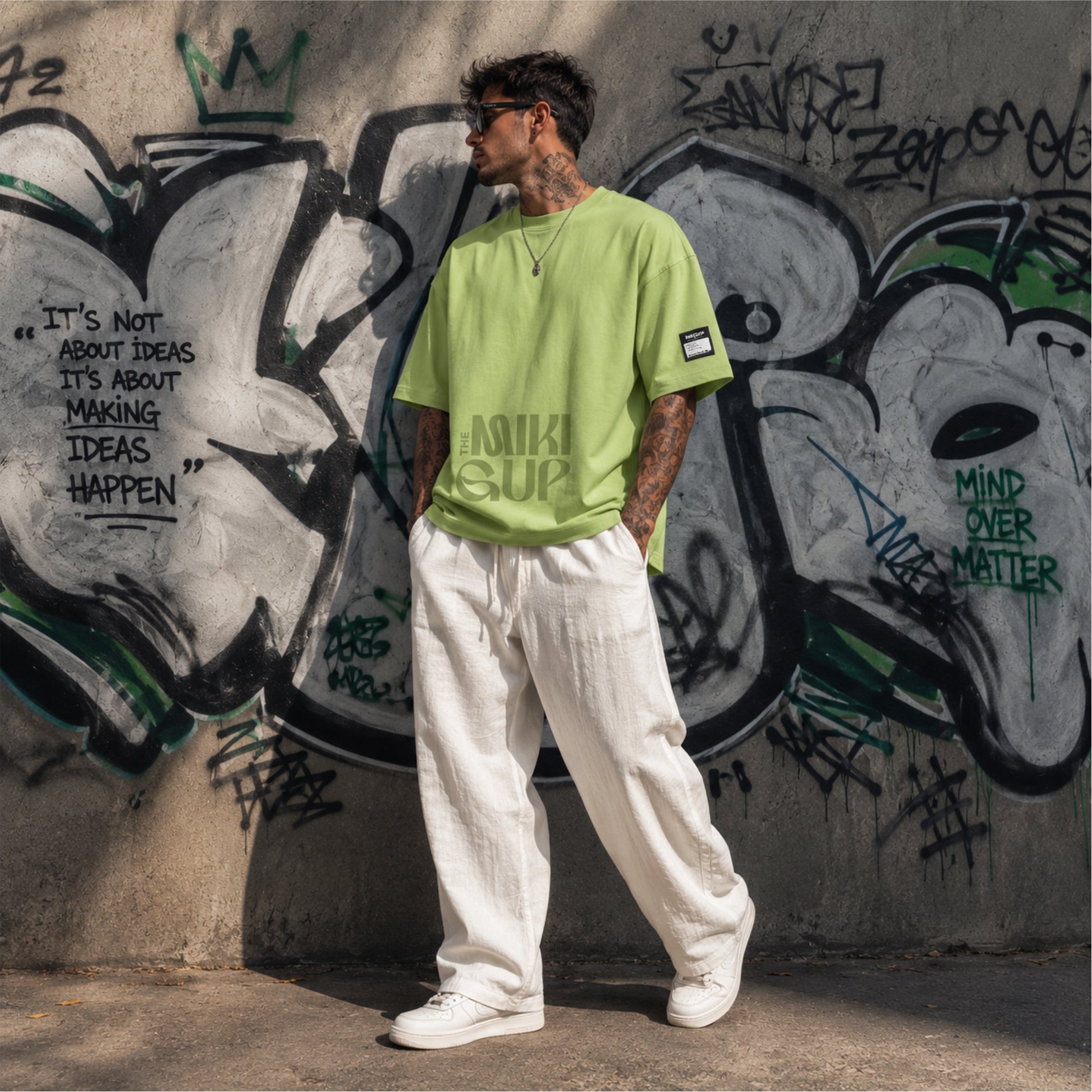 Oversized Tee – Pistachio Green