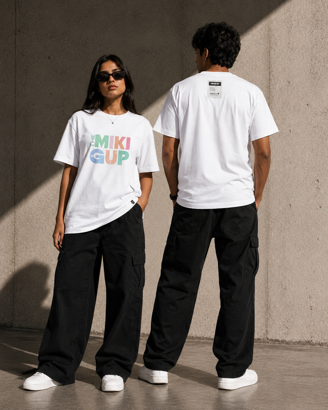 MIKIGUP Graphic Tee – White