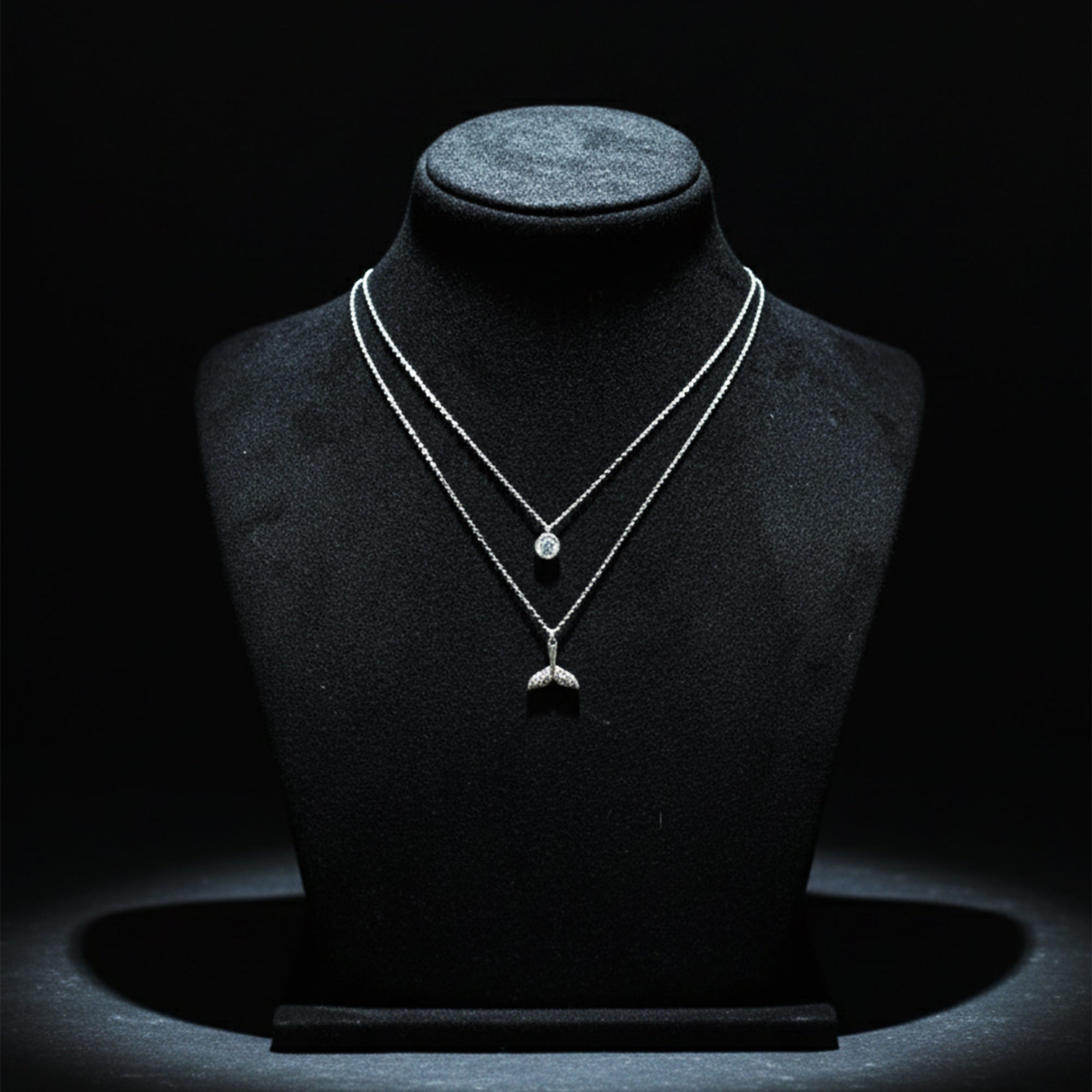 Double Layer Silver Necklace The Everyday Glow Up