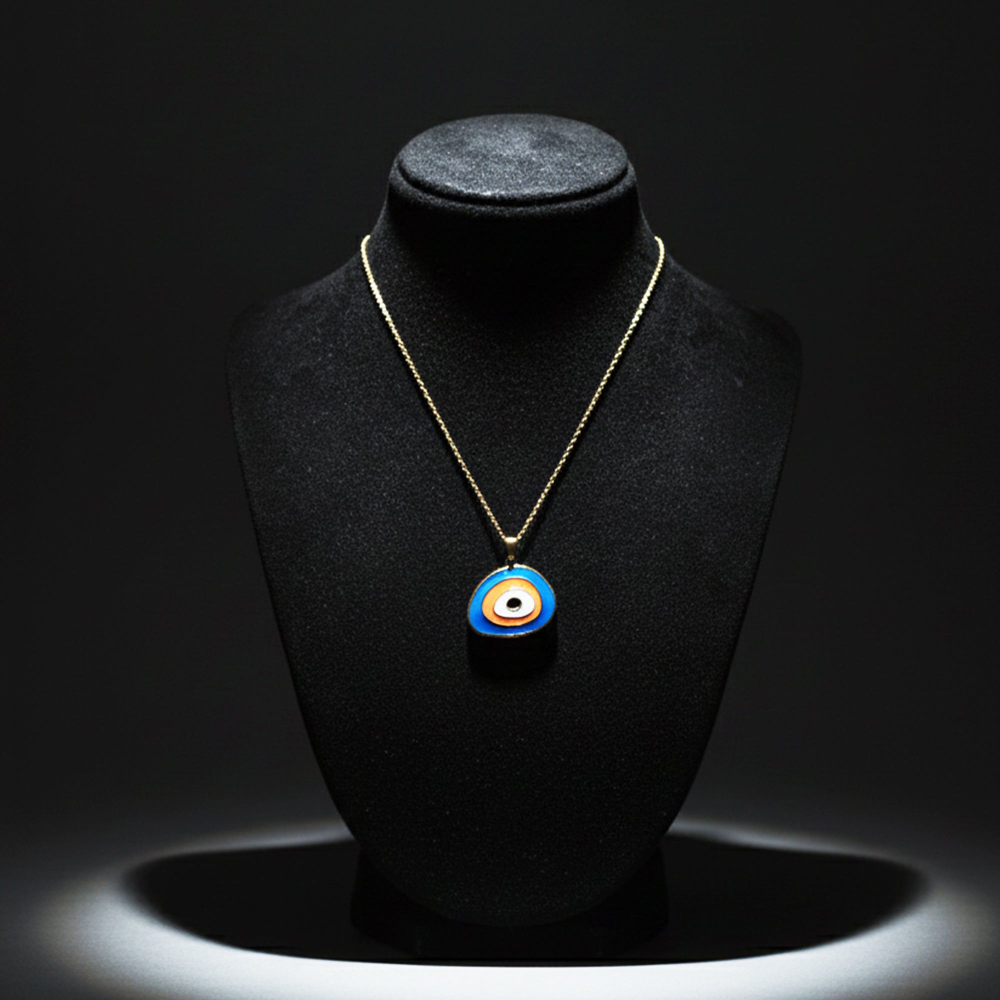 Classic Blue Evil Eye Necklace  Bold, Chic & Protected