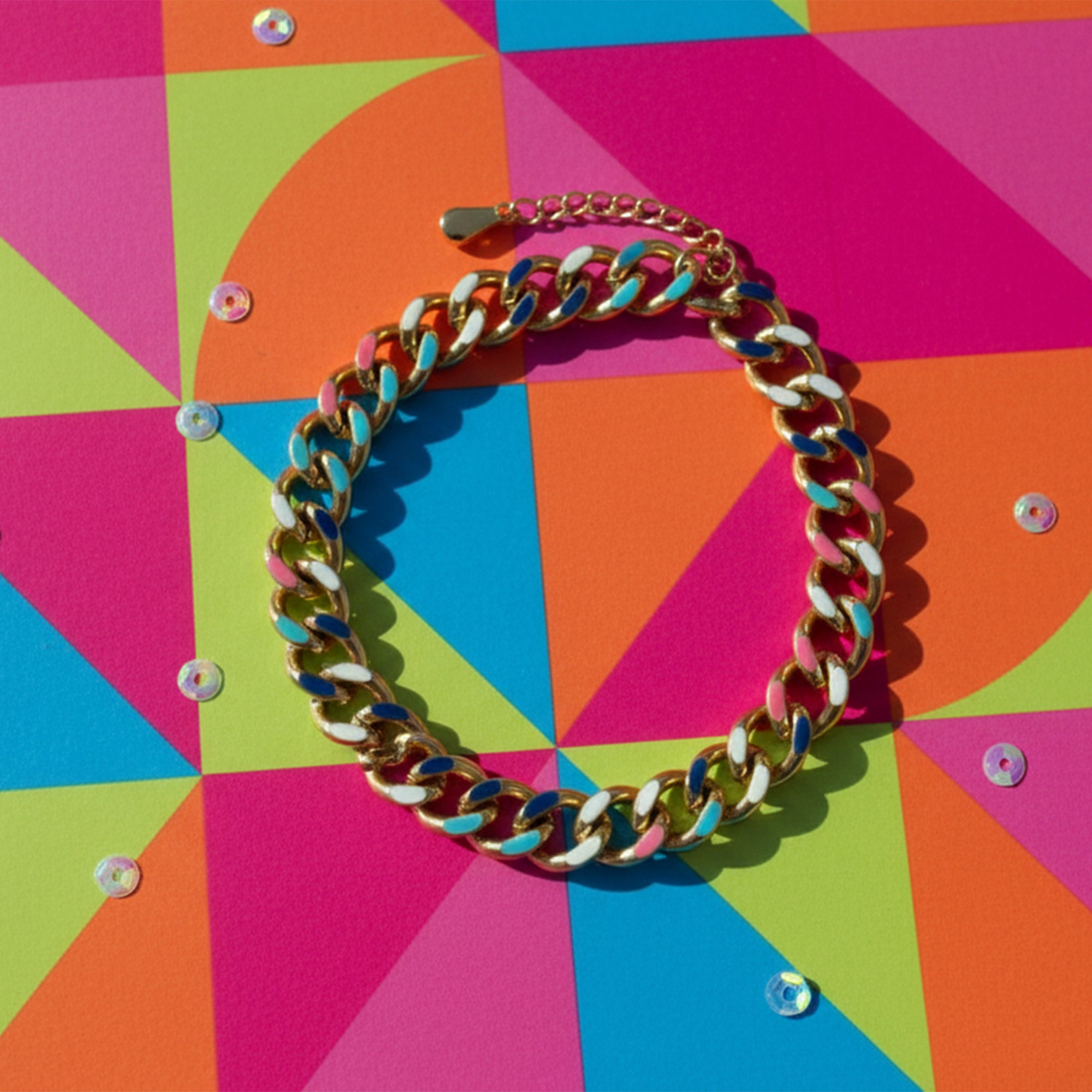 Candy Pop Cuban Chain Bracelet