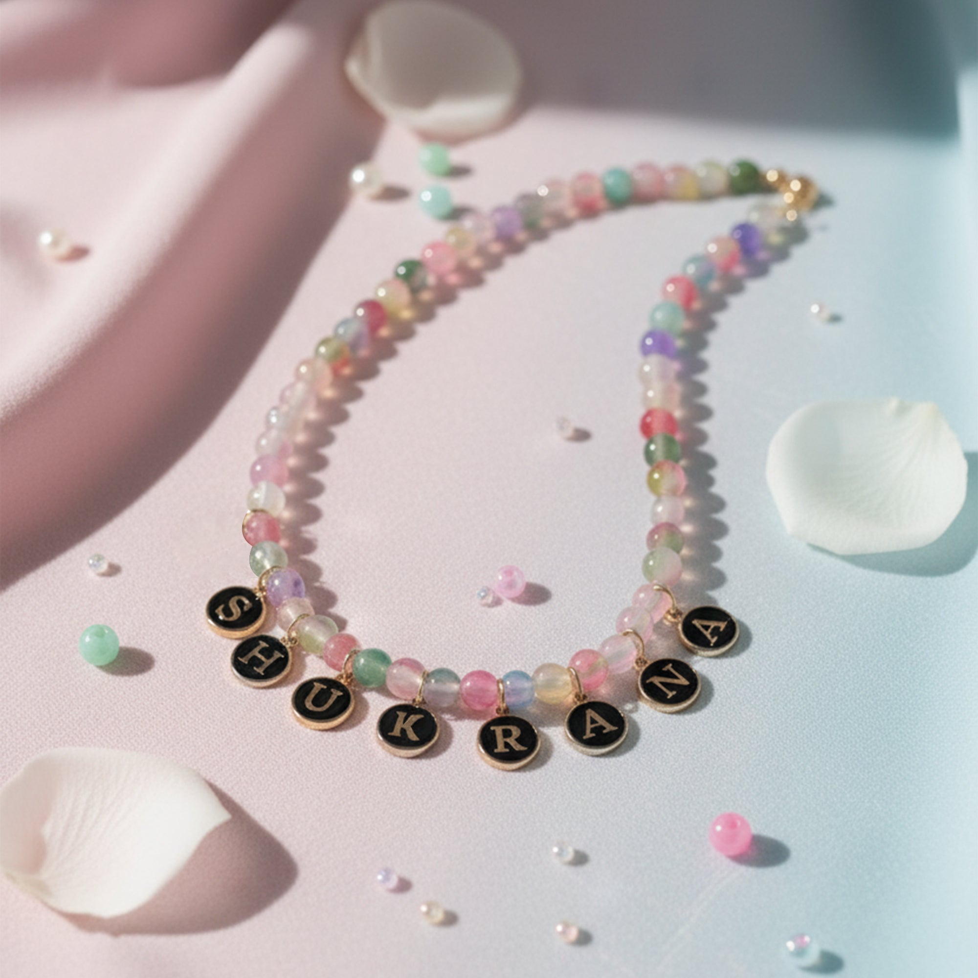 hukrana Beaded Charm Necklace  MikiGup Soul Collection