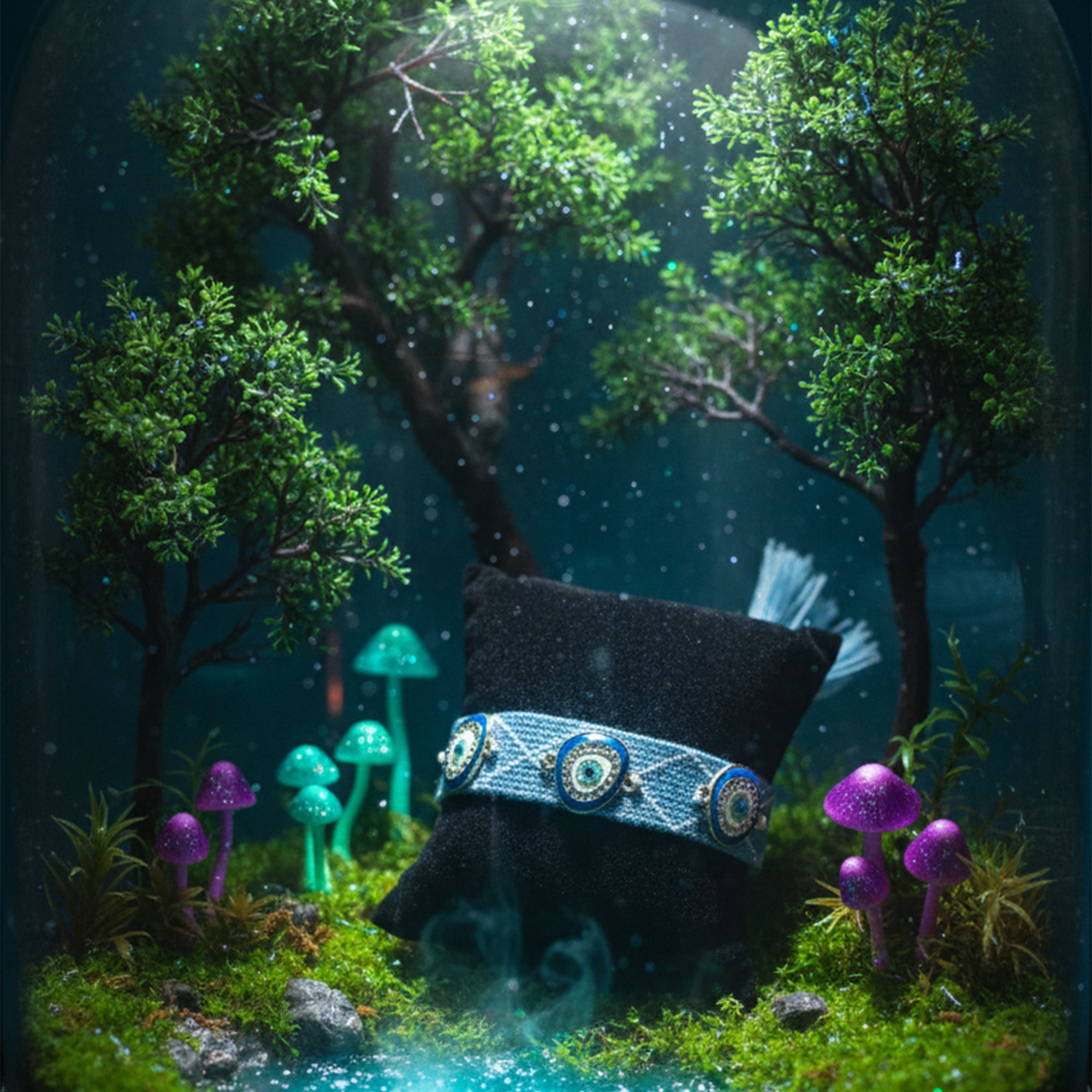 Evil Eye Woven Tassel Bracelet  Boho Luxe Edition