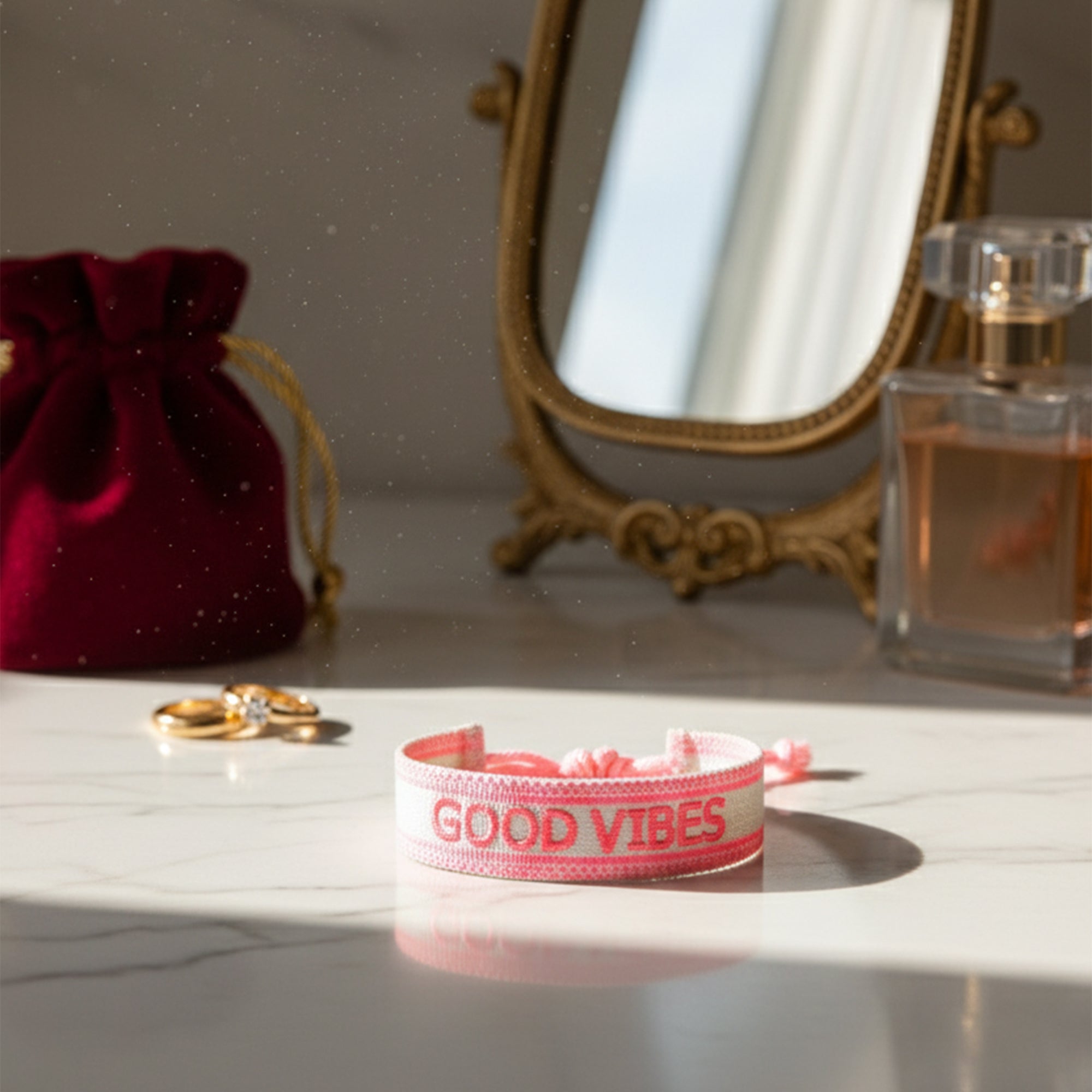 GOOD VIBES Woven Bracelet   Positivity You Can Wear