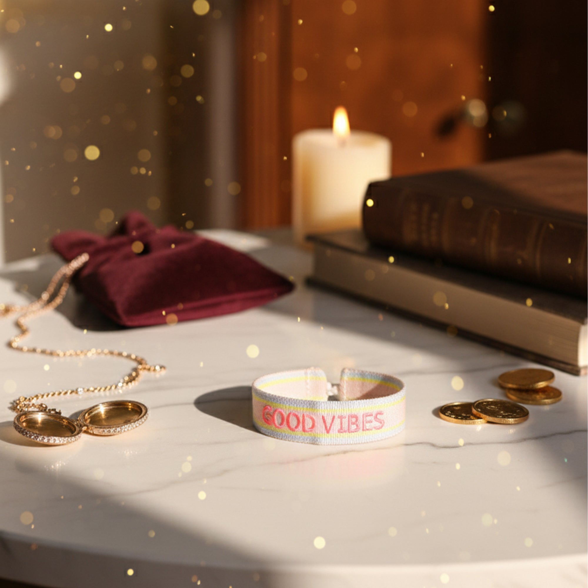 GOOD VIBES Woven Bracelet   Positivity You Can Wear