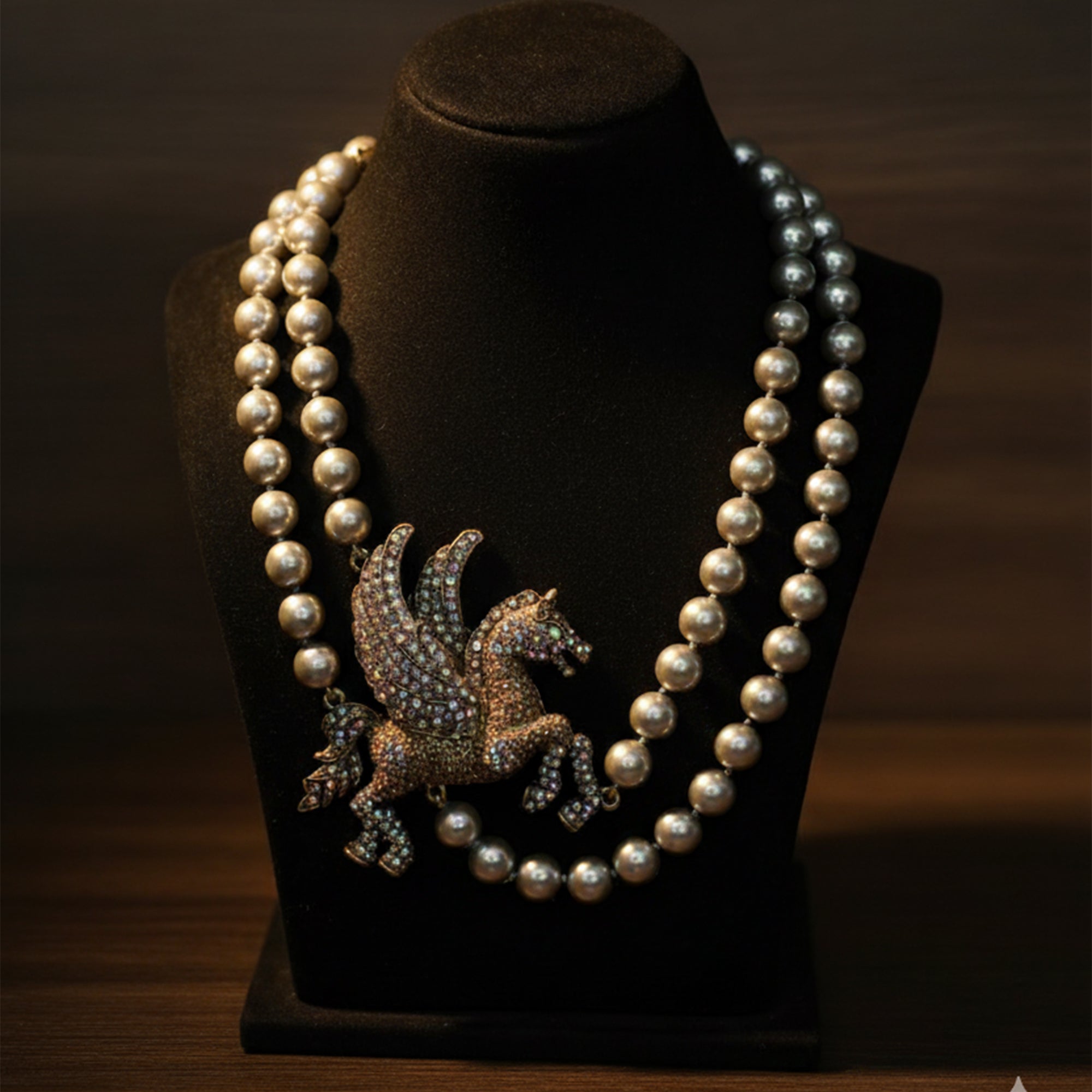 Pegasus Pearl Necklace  Where Power Meets Grace