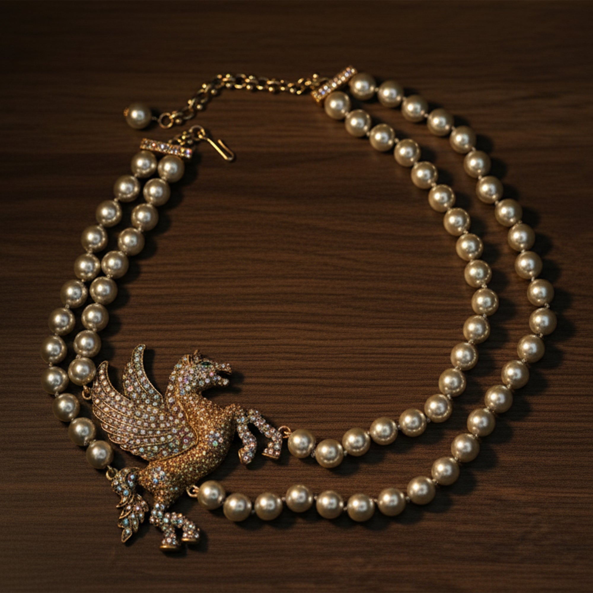 Pegasus Pearl Necklace  Where Power Meets Grace