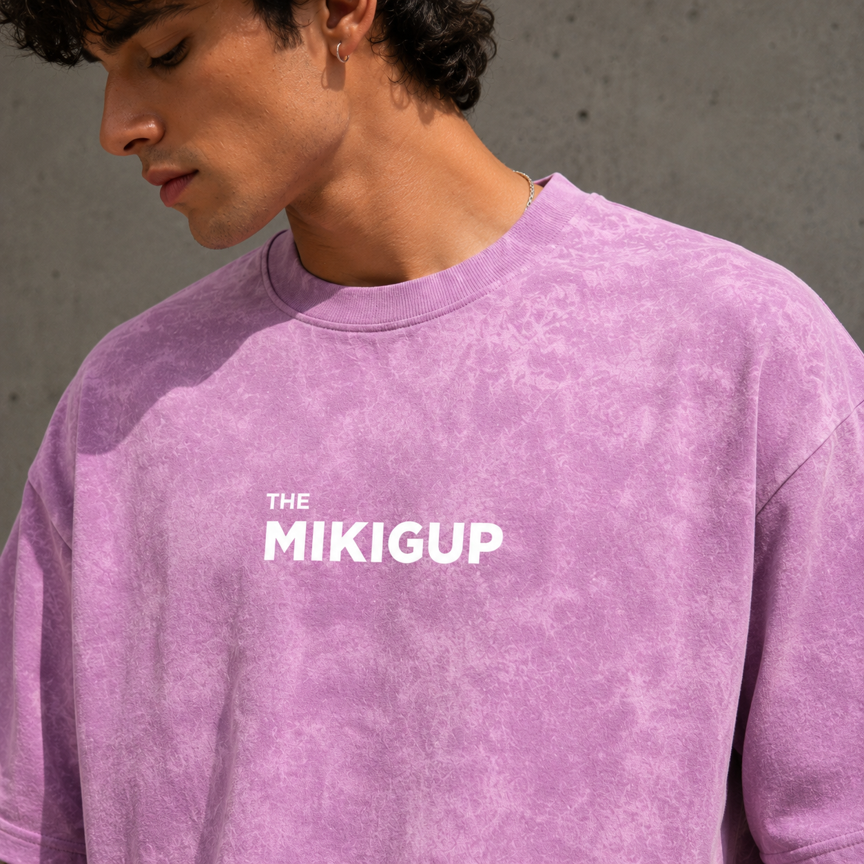 Lavender Acid Wash Oversized T-Shirt