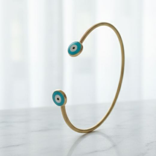 Evil Eye Aura Cuff Bracelet