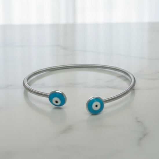 Evil Eye Aura Cuff Bracelet