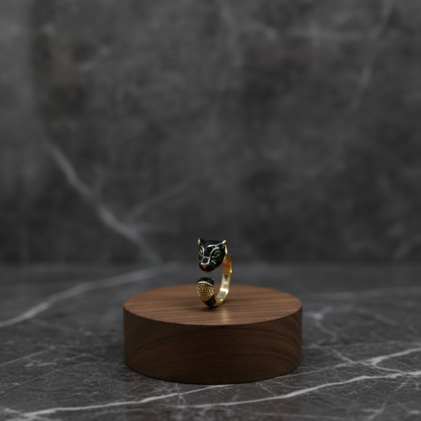 Midnight Panther Ring