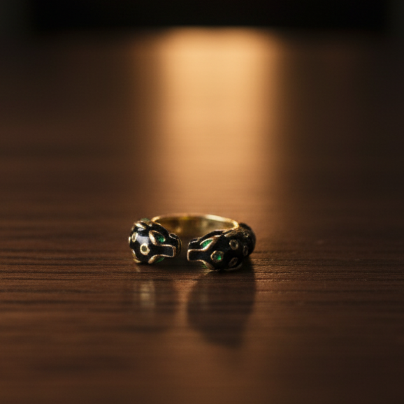 Eclipse Serpent Ring Twin Snake Power