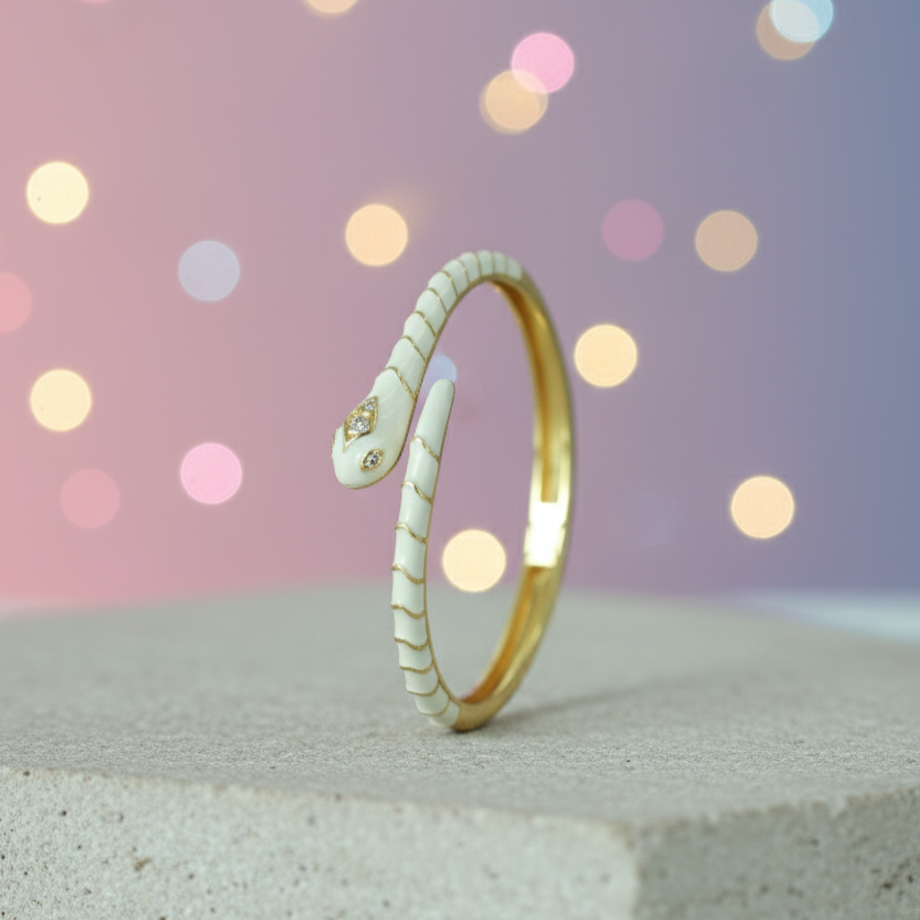 Serpent Luxe Cuff Bracelet