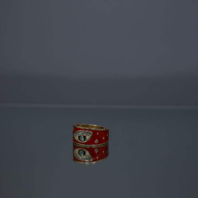 Evil Eye Enamel Ring Collection