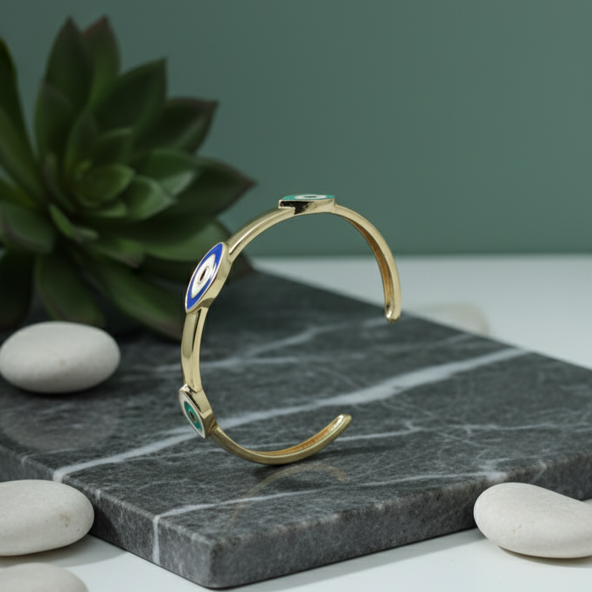 Evil Eye Harmony Cuff