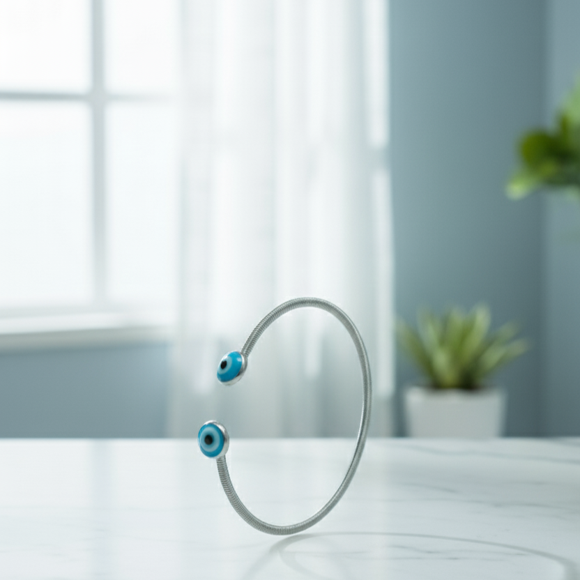 Evil Eye Aura Cuff Bracelet