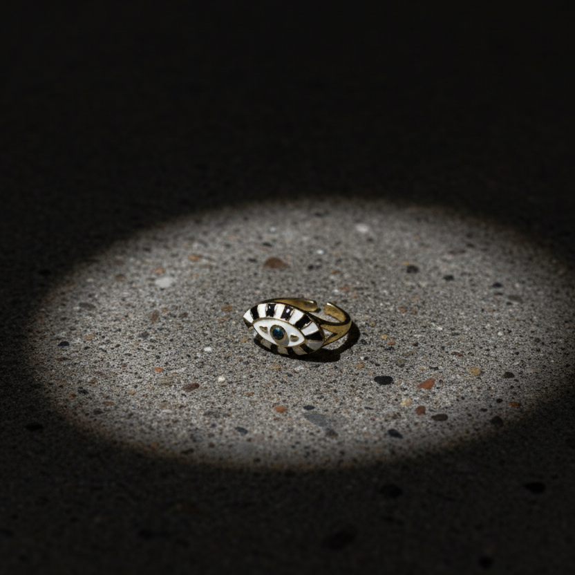 Spectrum Eye Ring  Bold Protection in Colour & Gold