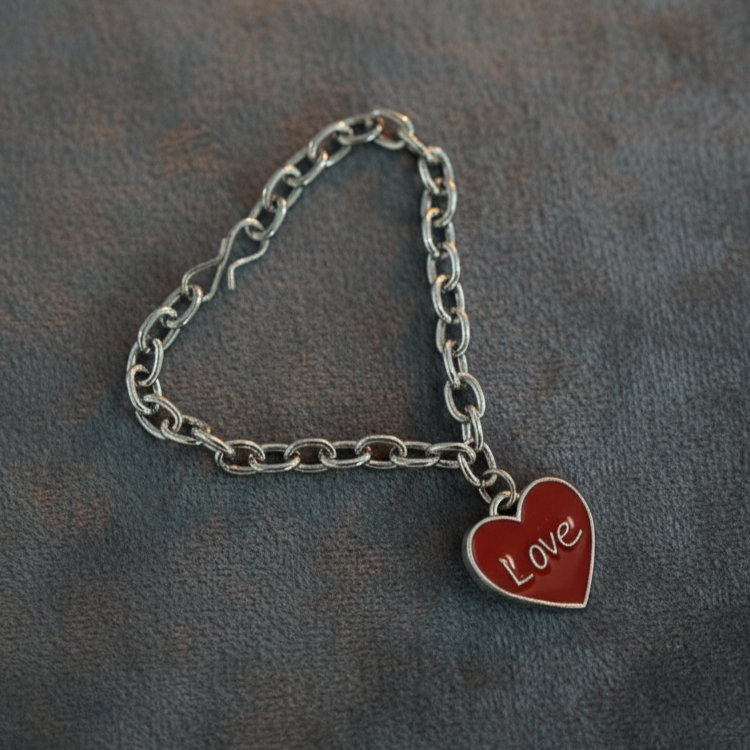 Love Link Heart Charm Bracelet