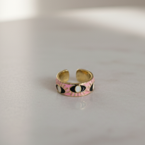 Lunar Luxe Adjustable Ring Celestial Charm for Everyday Style