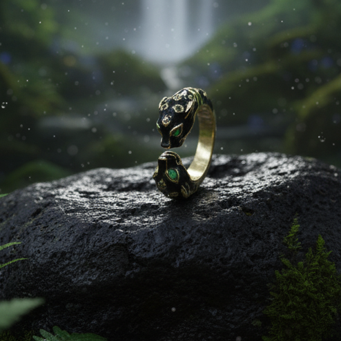 Eclipse Serpent Ring Twin Snake Power