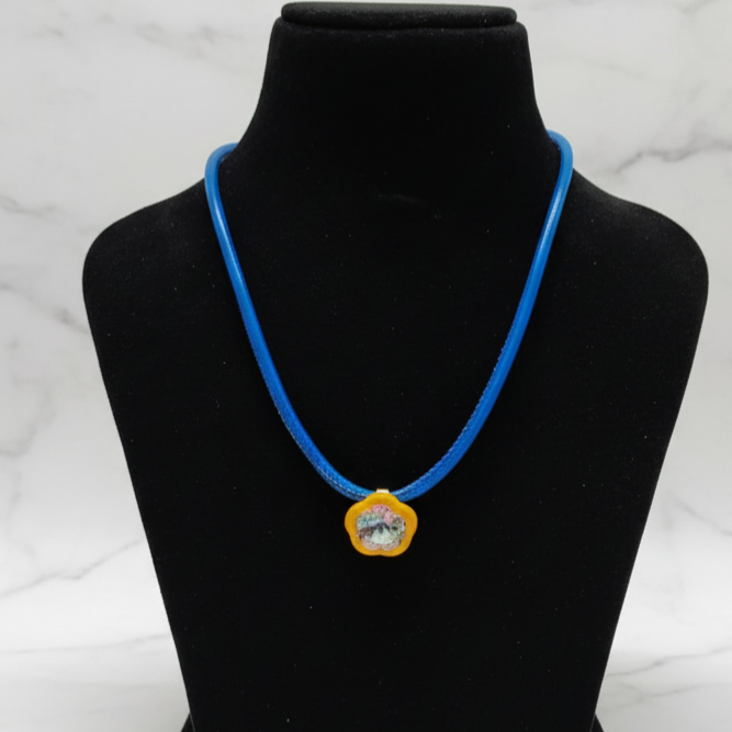 Enamel Pendant Necklace
