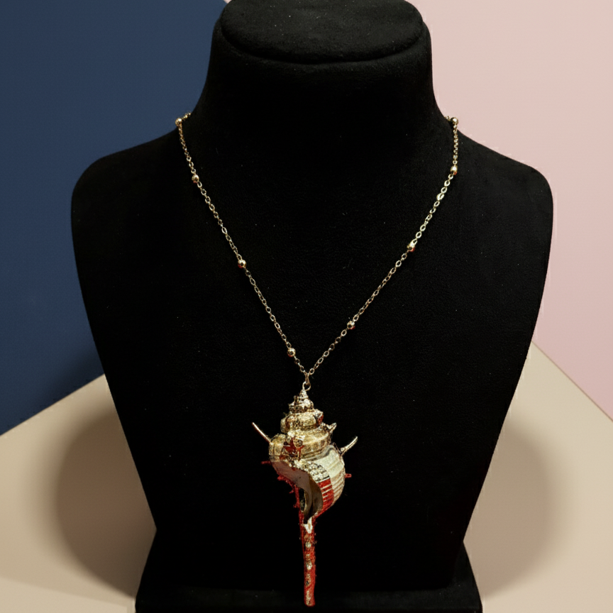 Divine Shankha Pendant Necklace