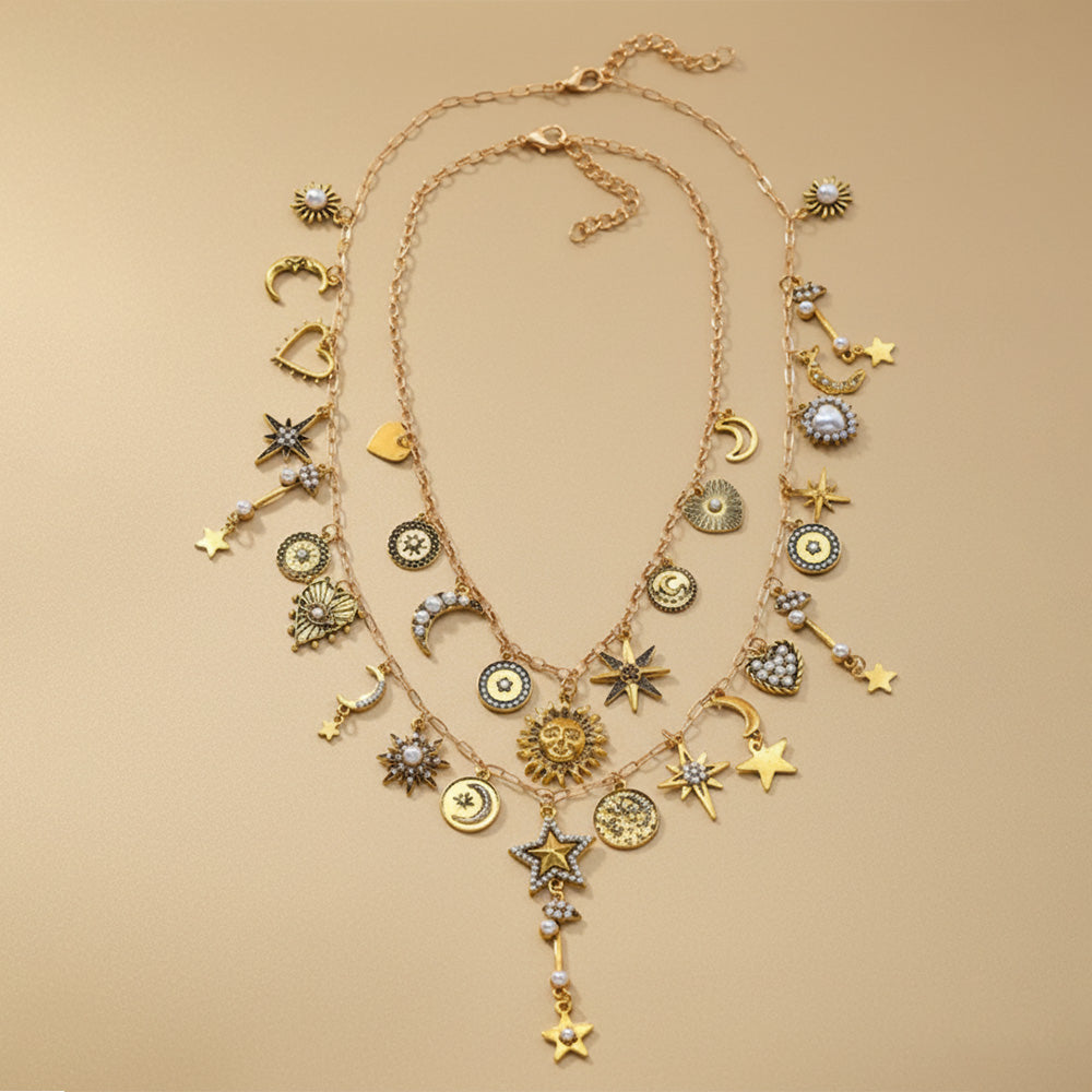 Celestial Charm Layered Necklace
