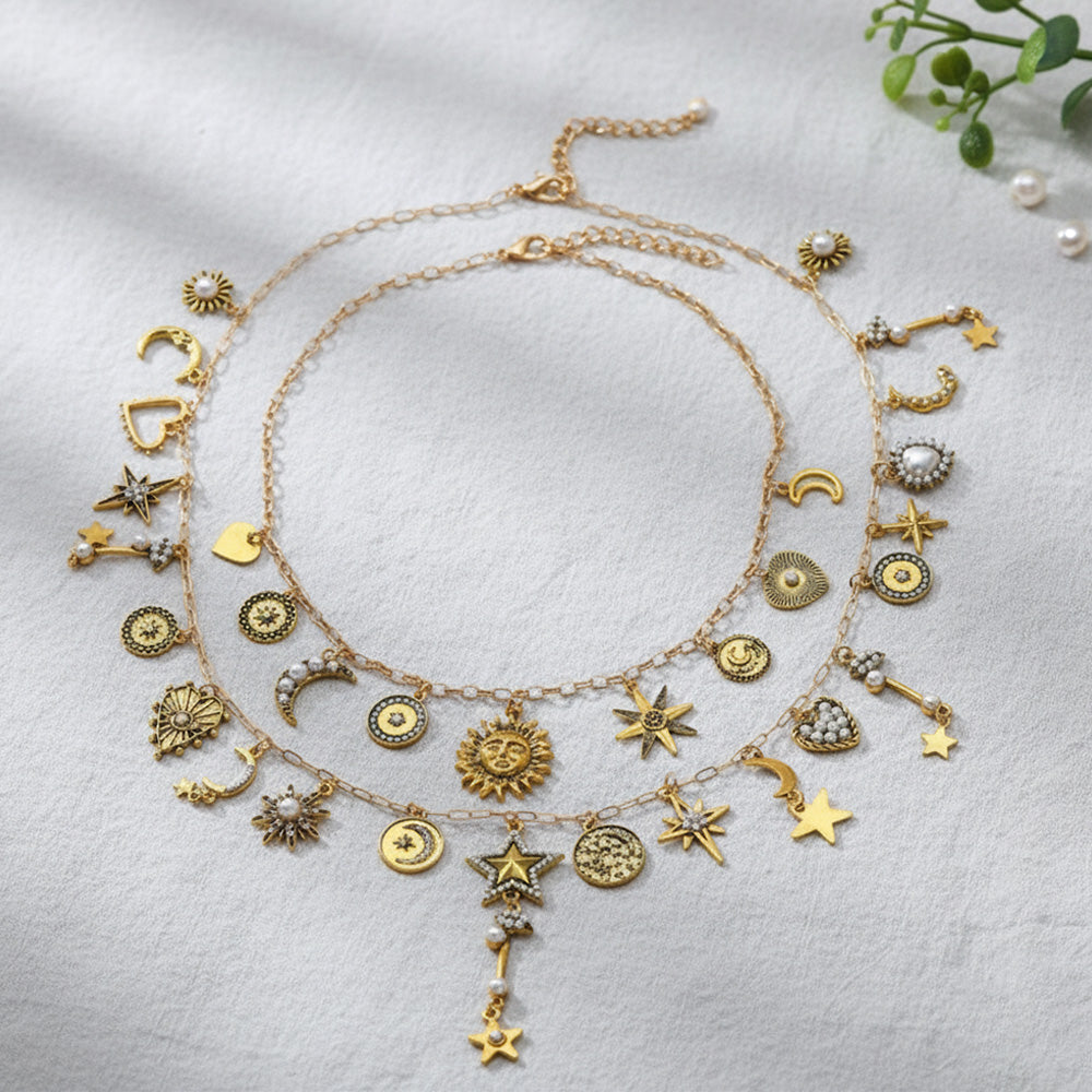 Celestial Charm Layered Necklace