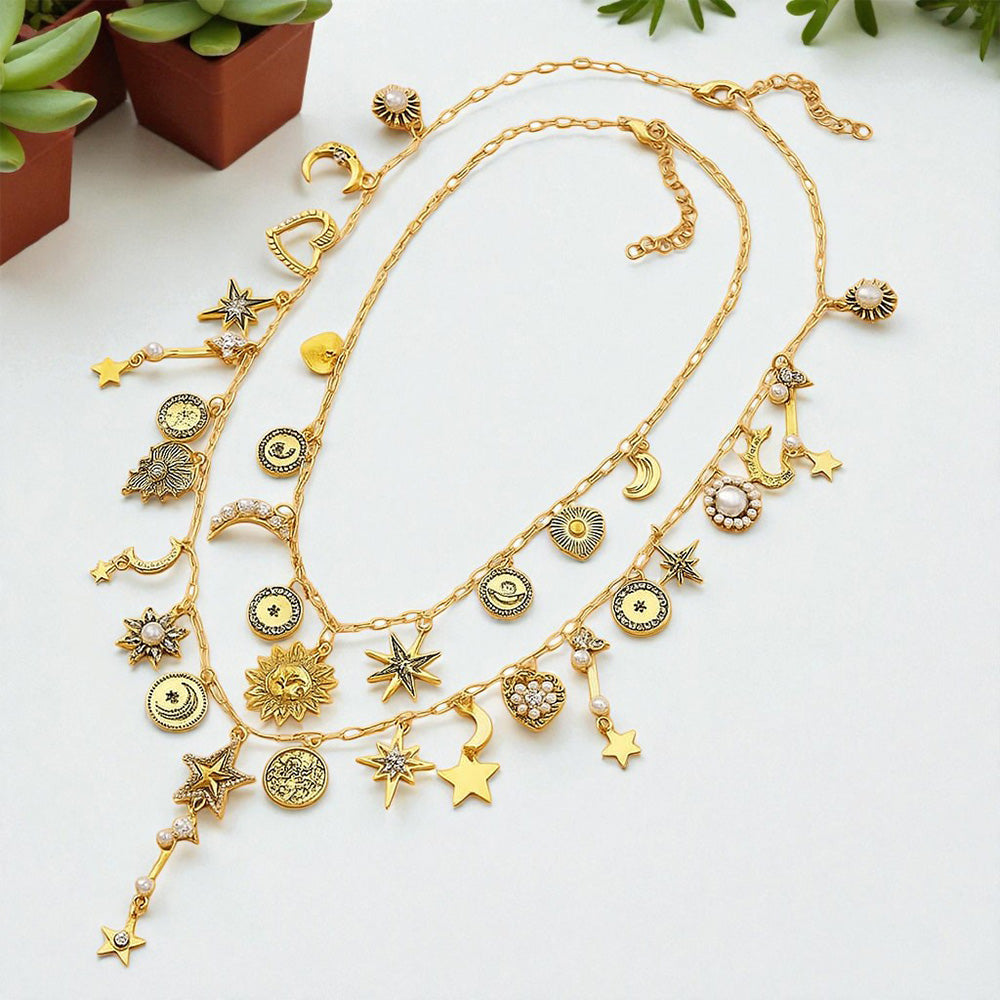 Celestial Charm Layered Necklace
