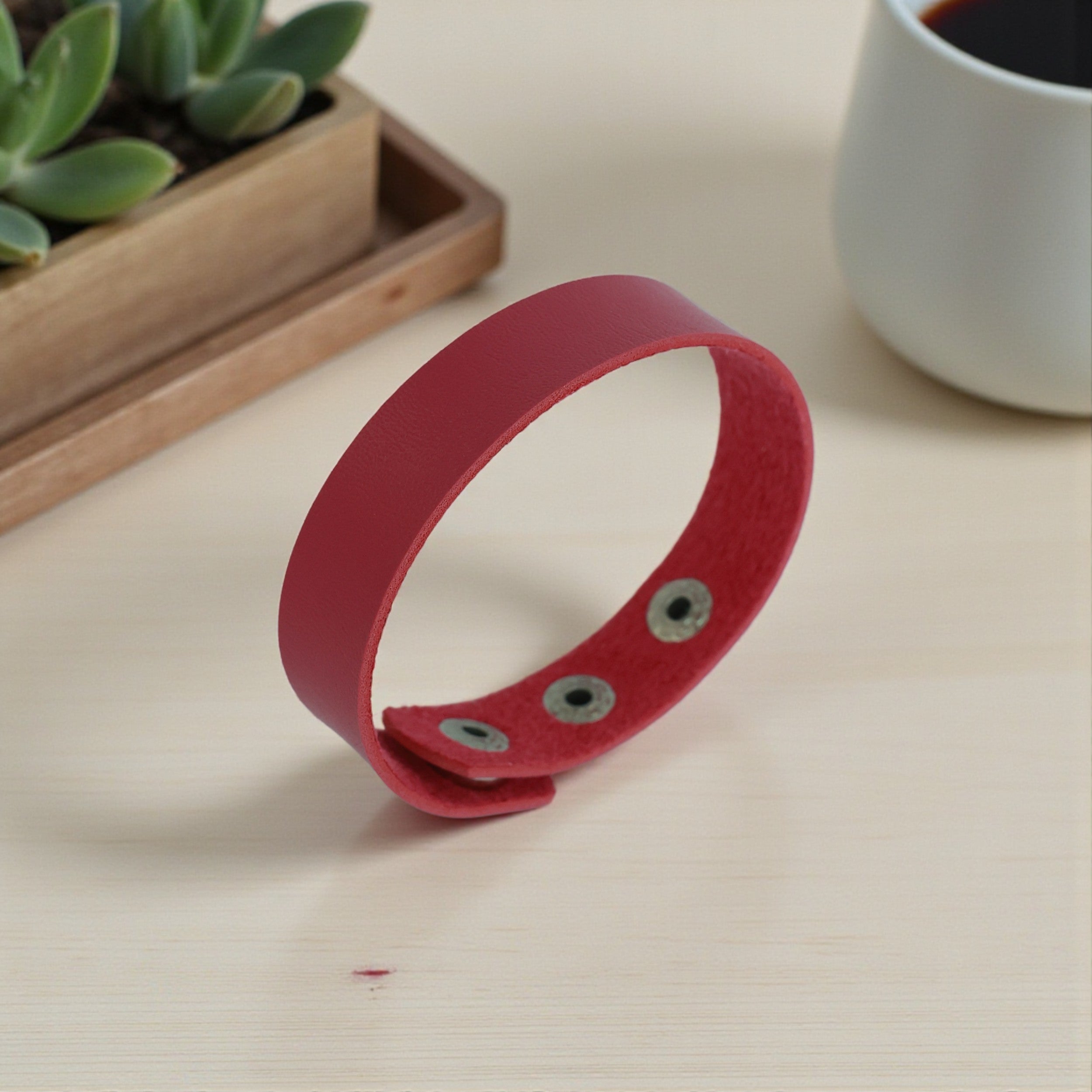 Pop Snap Leather Bracelet
